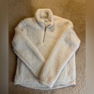Hollister Cream Quarter Zip
